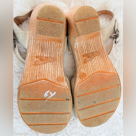 Dansko Marlow Sand Leather Sandals Size 8 - Picture 5 of 7